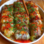 Napa Cabbage Rolls (Easy, Quick & Healthy!