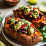 Black Bean Stuffed Sweet Potatoes