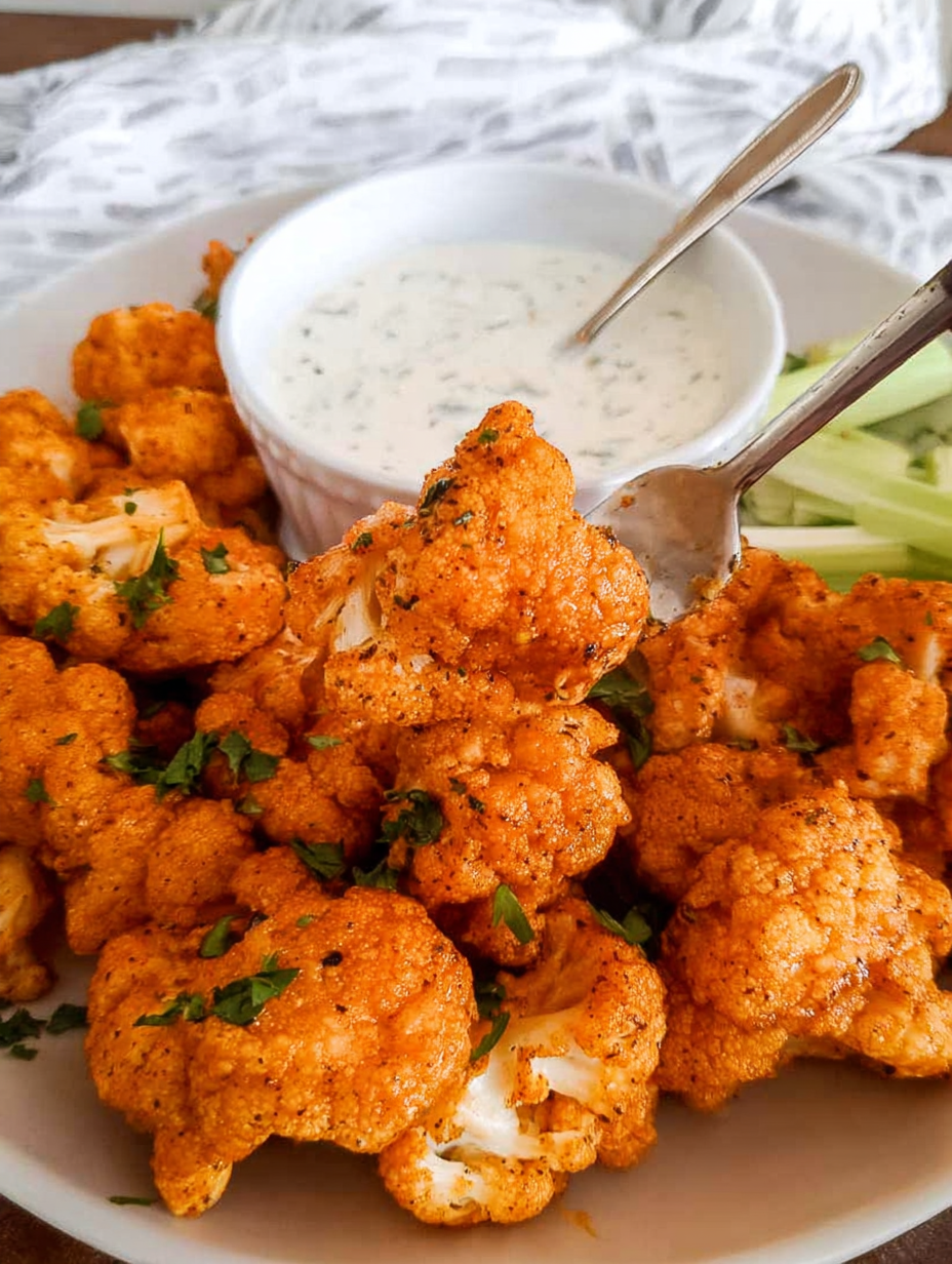Buffalo Cauliflower Wings (Gluten Free)