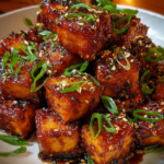 Crispy Honey Garlic Tofu