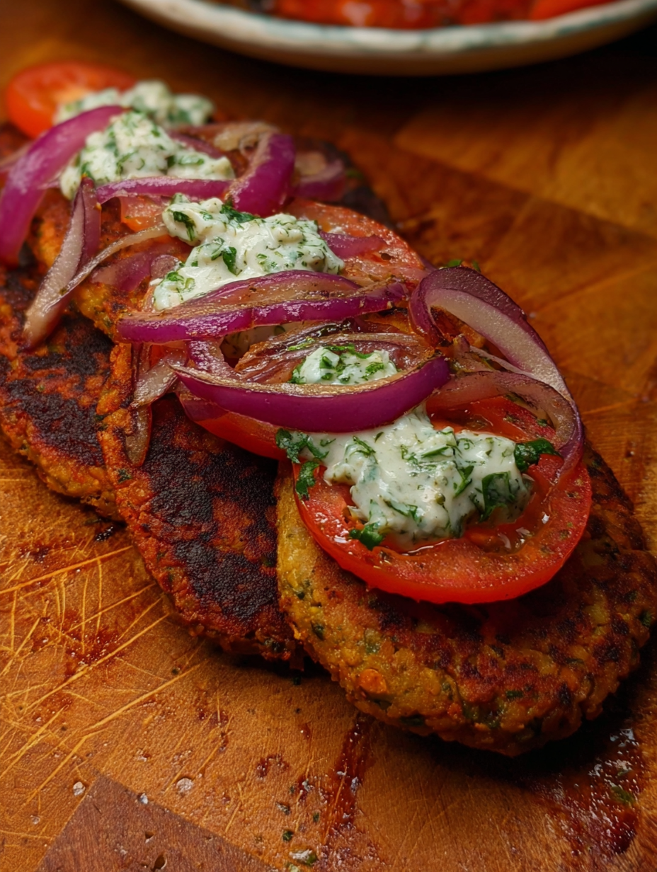 Crispy Lentil Veggie Patties (High Protein)