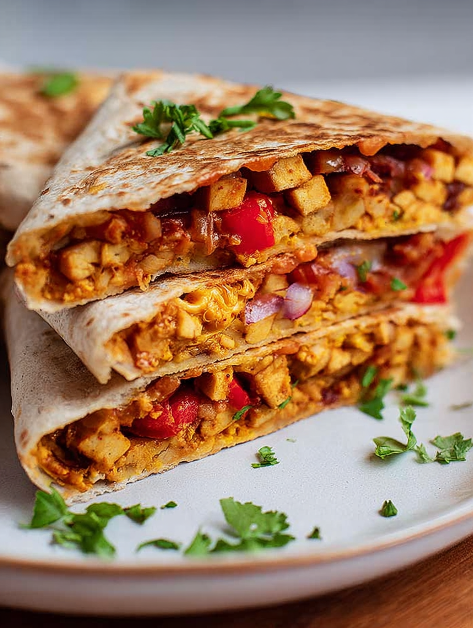 Crispy Shredded Chipotle Tofu Wraps