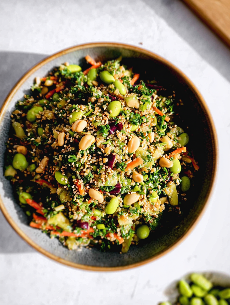 Edamame Peanut Crunch Salad