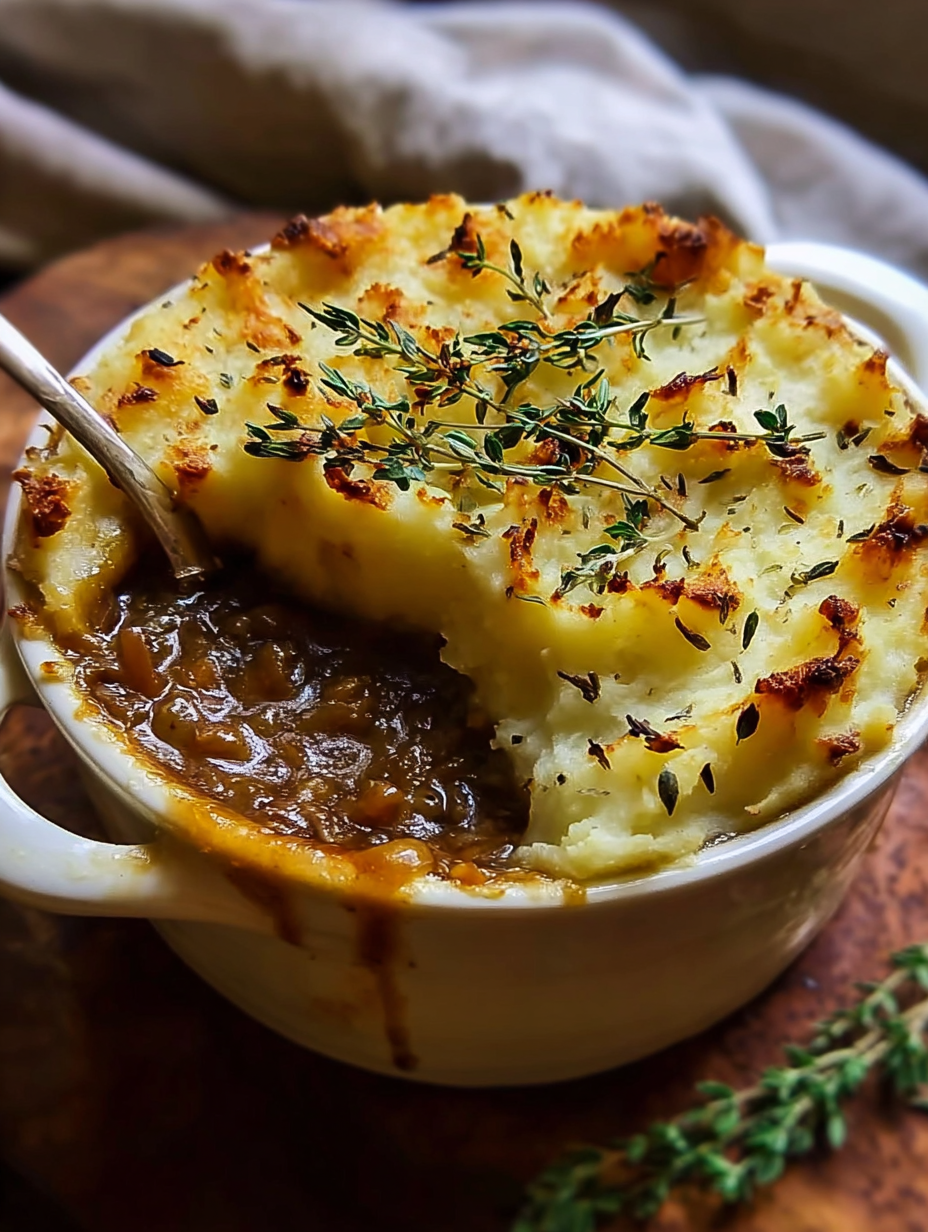 French Onion Shepherd’s Pie