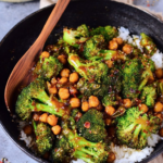 Garlic Broccoli Stir Fry With Chickpeas