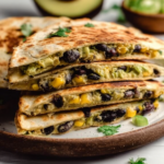 Quesadillas with Black Beans and Avocado