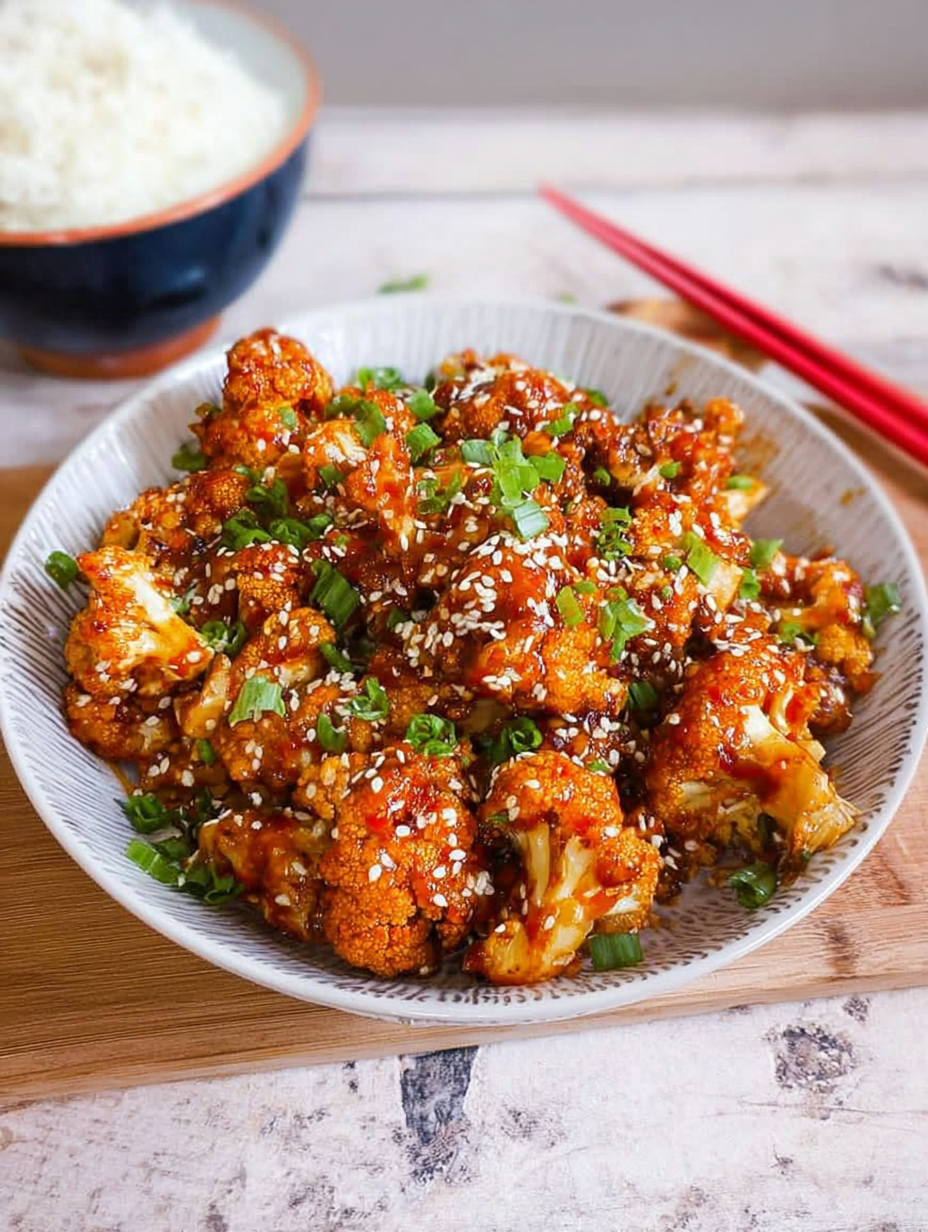 Sticky Sesame Cauliflower