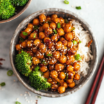 Sticky Sesame Chickpeas