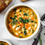 Tuscan White Bean Soup (Gluten free)